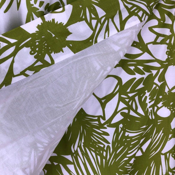 LANE BRYANT Green/White Design Wrap Skirt Sz 26 - Picture 6 of 8